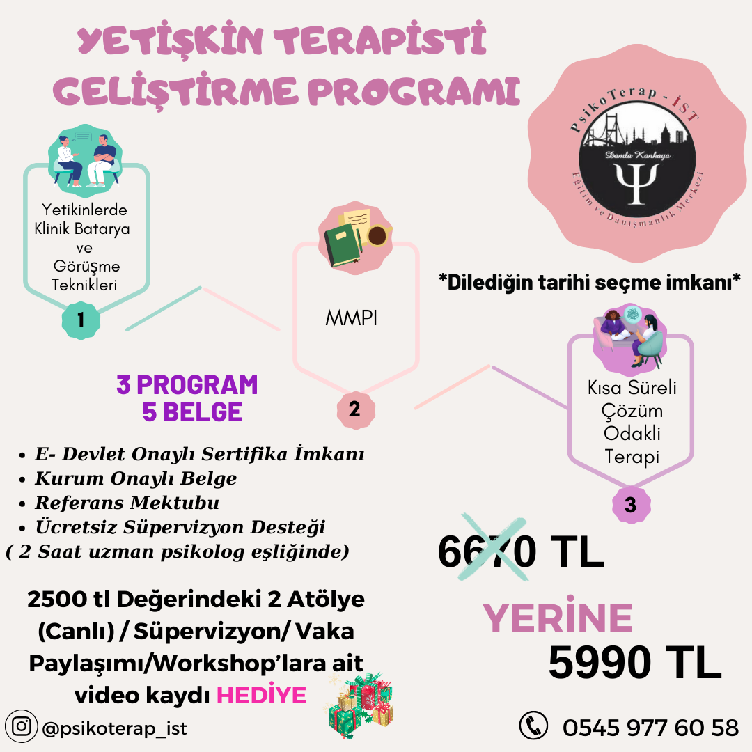 YETİŞKİN TERAPİSİ BAŞLANGIÇ PAKETİ