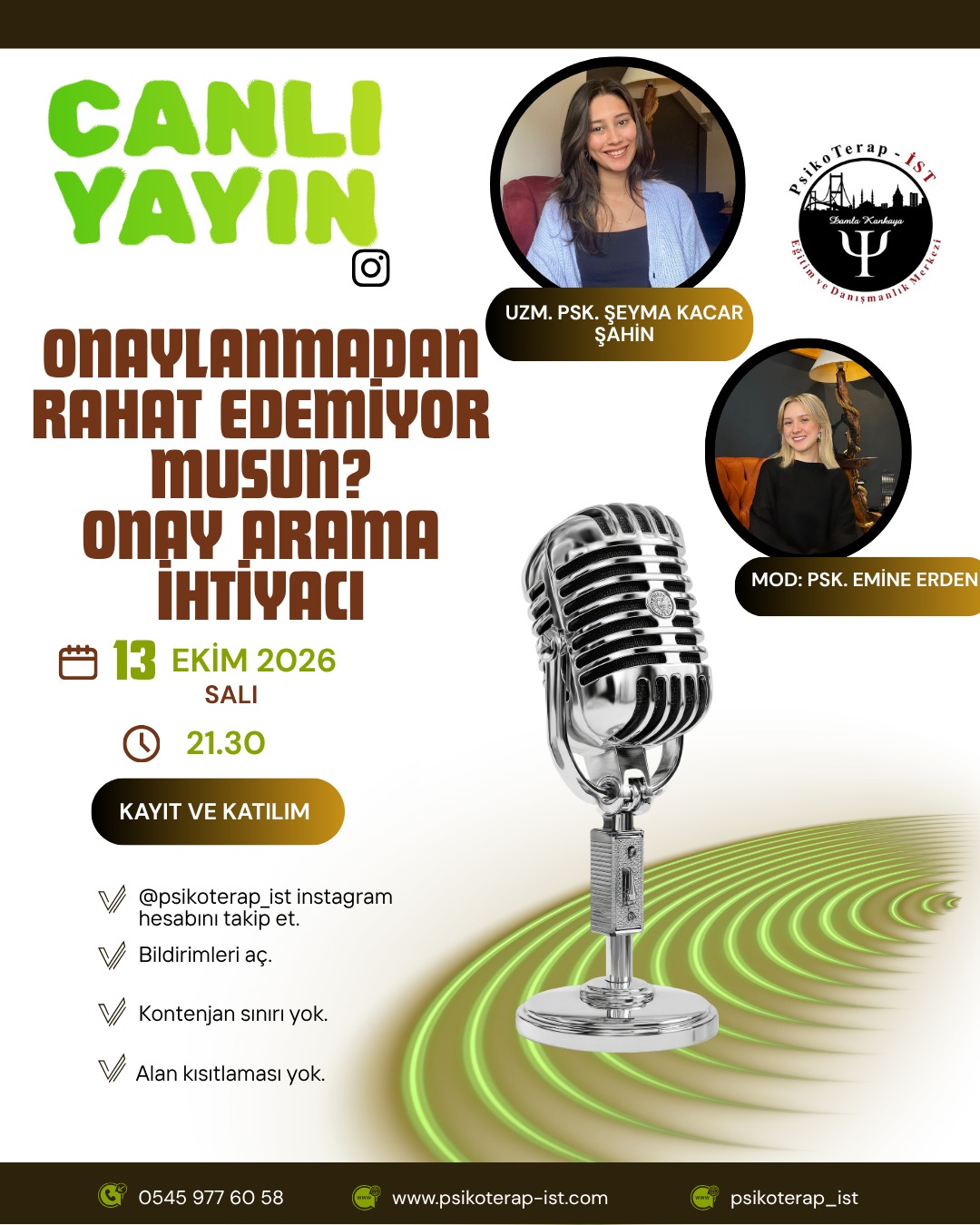 🎙️ CANLI YAYIN | ONAY İHTİYACI ARAMA: ONAYLANMADAN RAHAT EDEMİYOR MUSUN?