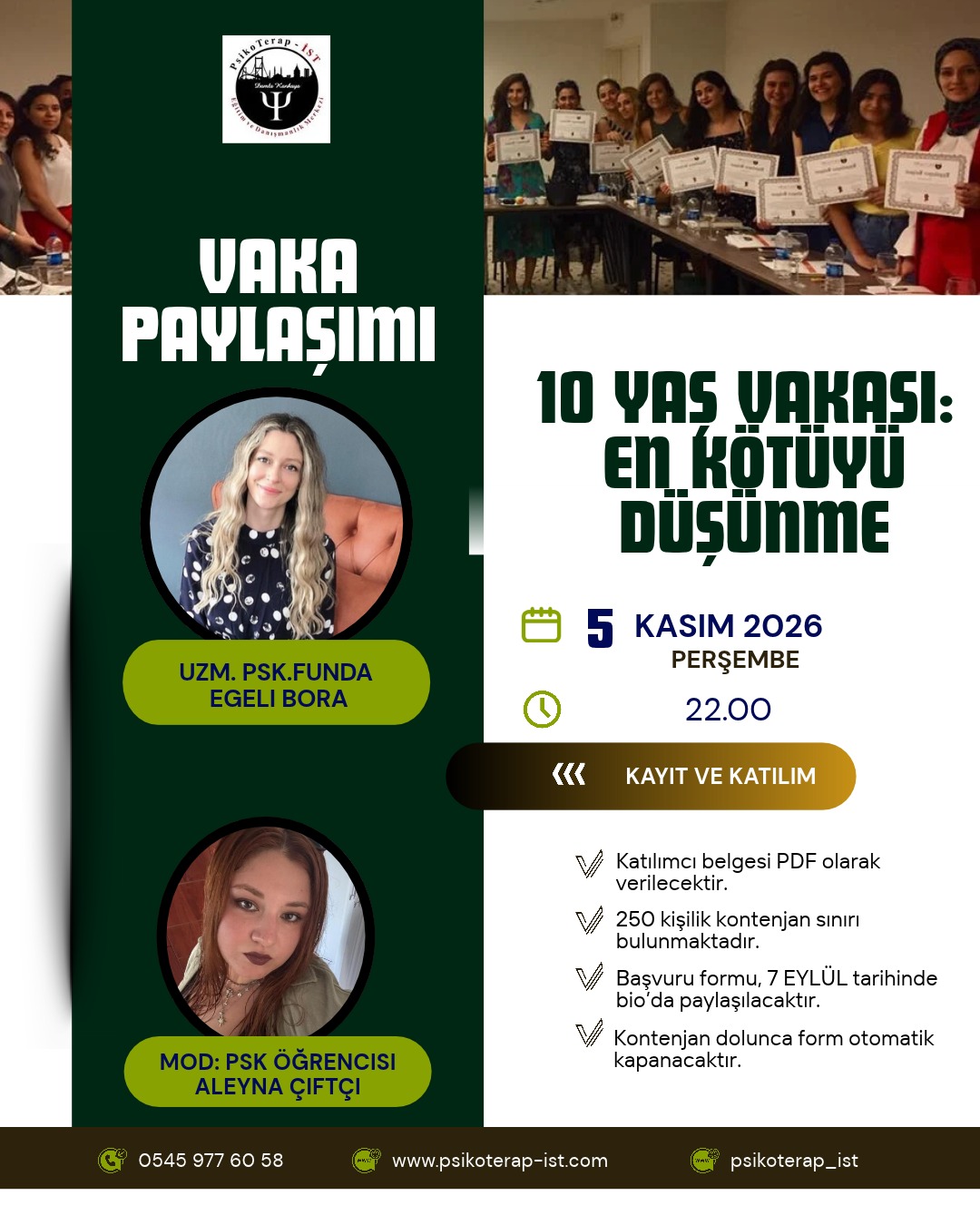 10 YAŞ VAKASI/ EN KÖTÜYÜ DÜŞÜNME: Vaka Paylaşımı Akşamı 🌿